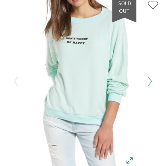 Wildfox Tops - 🌴 Wildfox Be Happy Sweatshirt